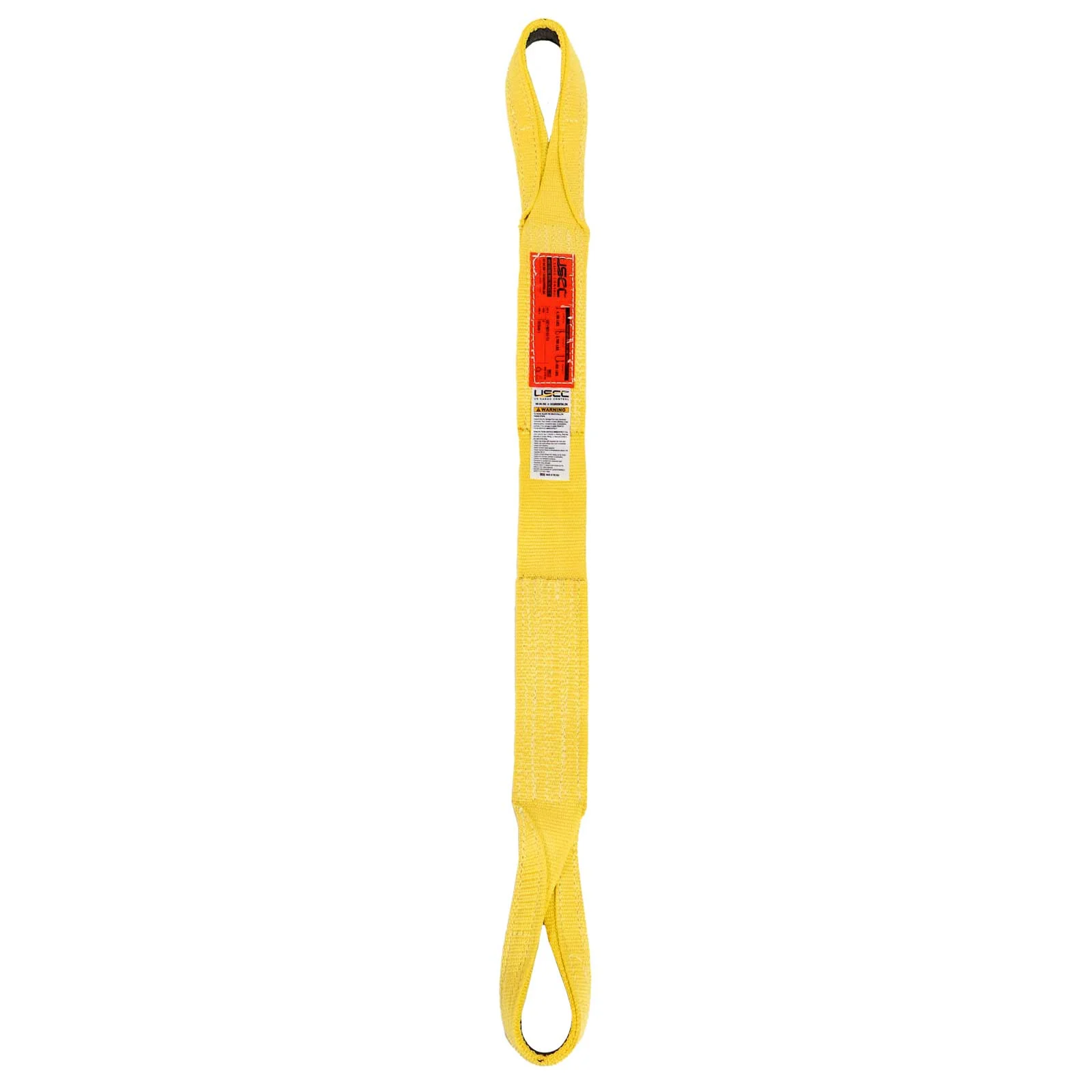 Nylon Lifting Sling - Twisted Eye & Eye | Reinforced Eyes - 3" x6' - 1-ply