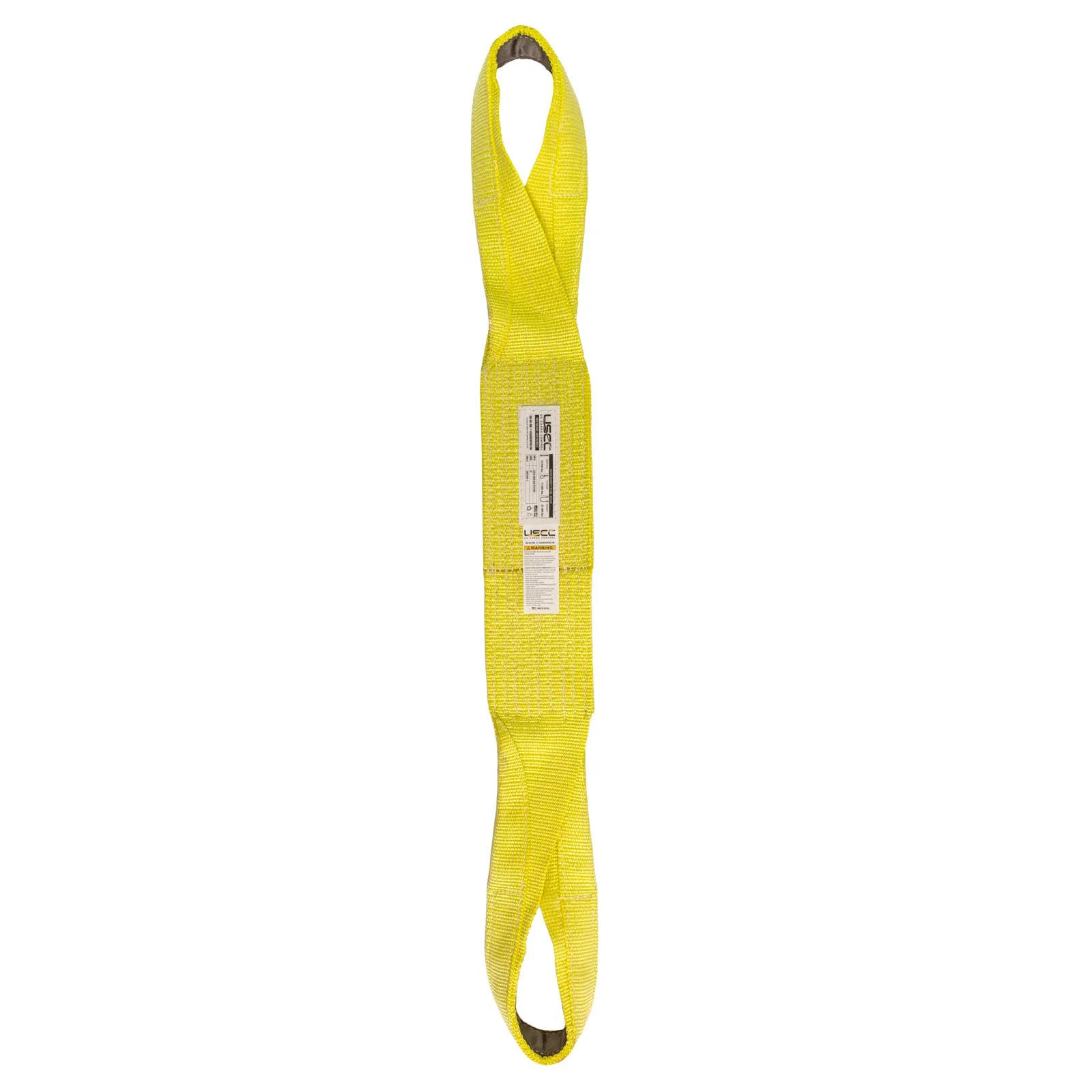 Nylon Lifting Sling - Twisted Eye & Eye | Reinforced Eyes - 8" x14' - 2-ply