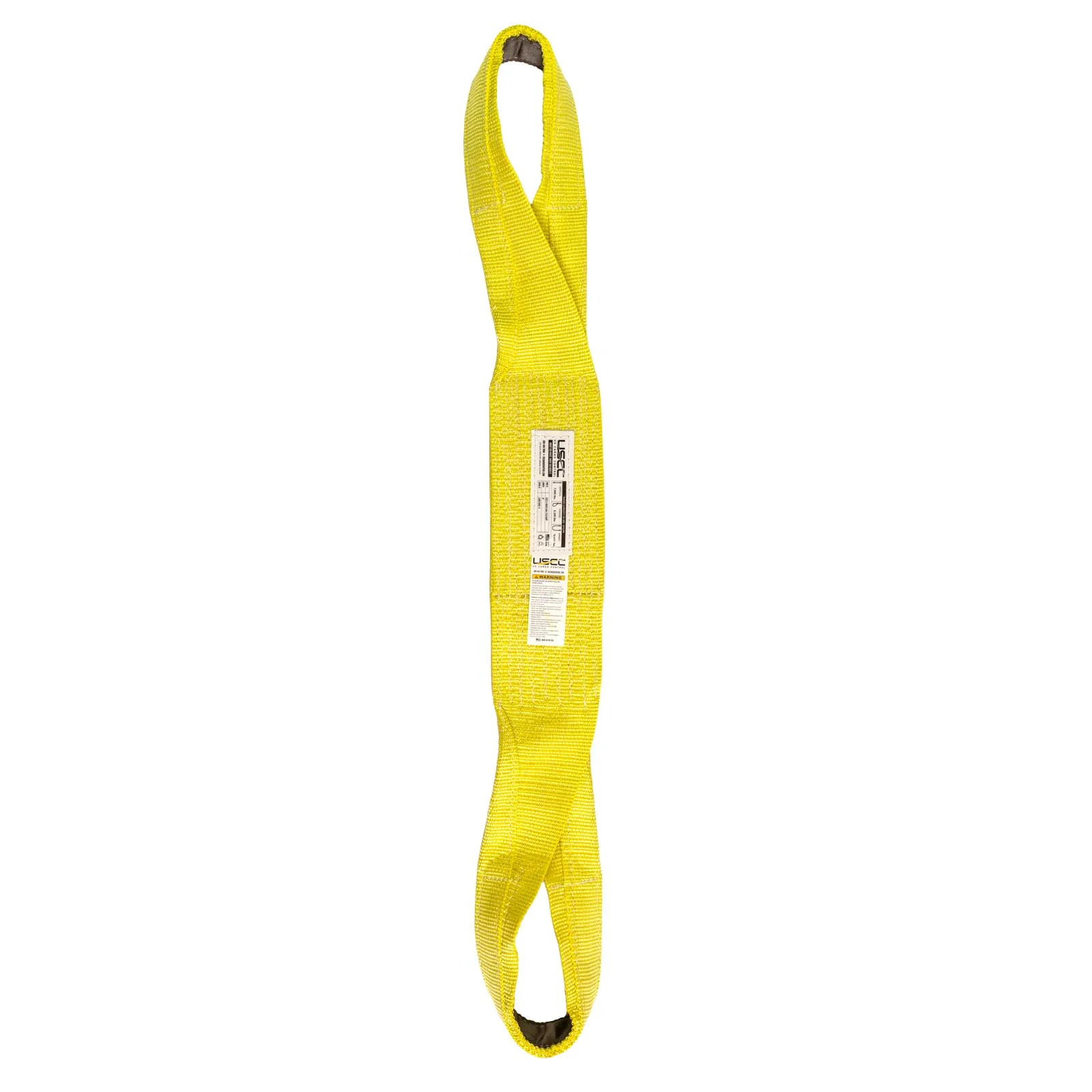 Nylon Lifting Sling - Twisted Eye & Eye | Reinforced Eyes - 8" x16' - 1-ply
