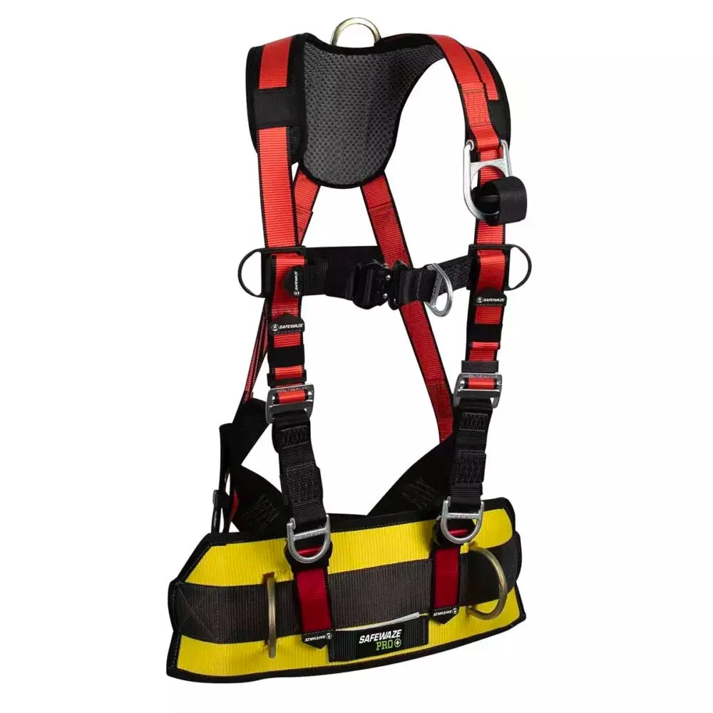 Oil & Gas Full Body Harness: 1D, Derrick Belt, Alu QC Chest, FD, TB Legs