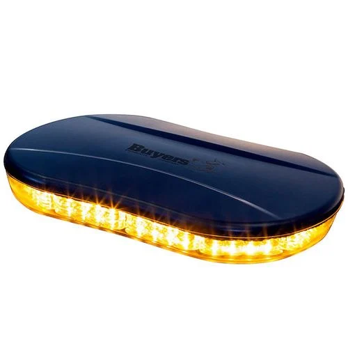 Oval Mini Light Bar Amber/Clear 9.880" x 6.69" x 1.625"
