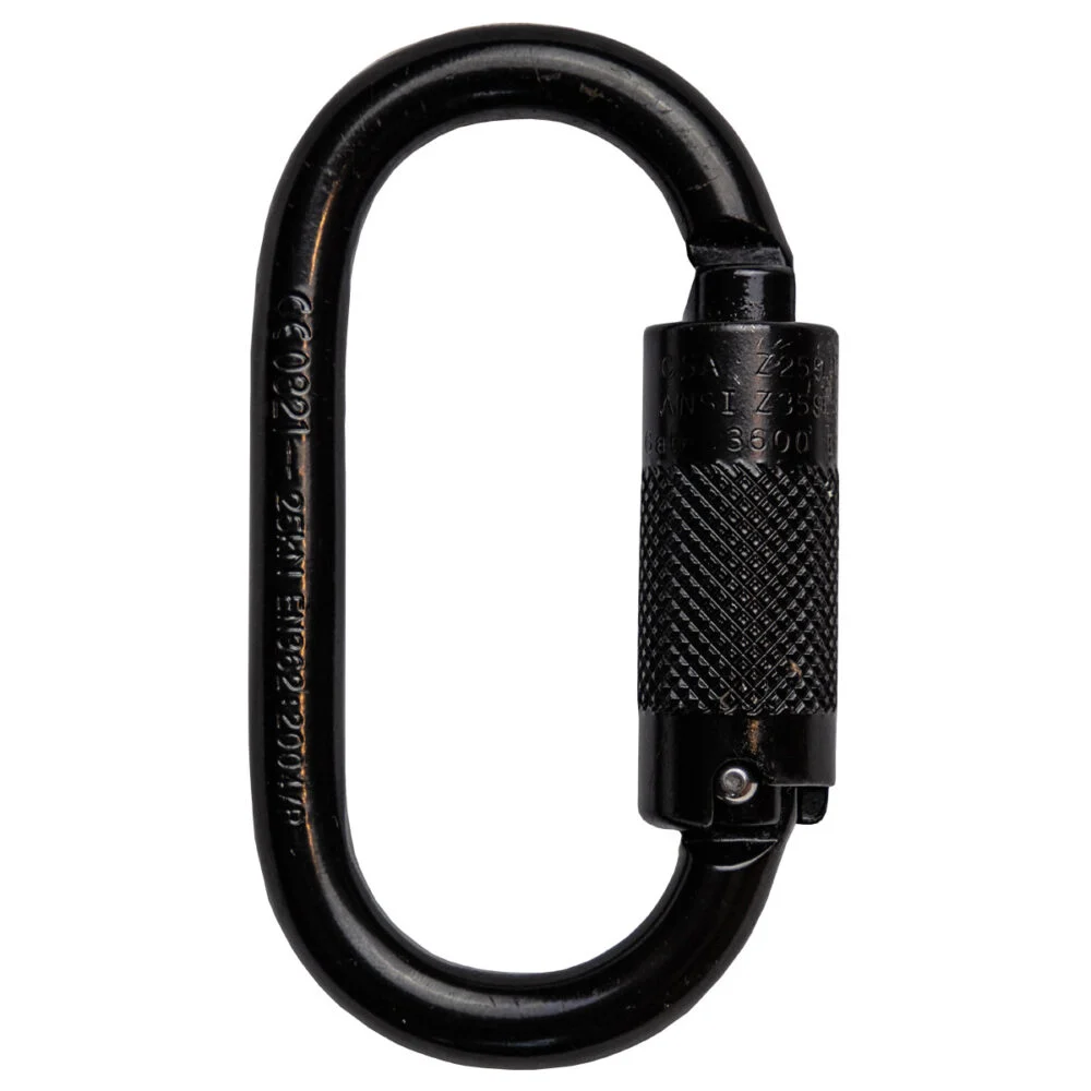 Oval Steel Triple Lock Carabiner