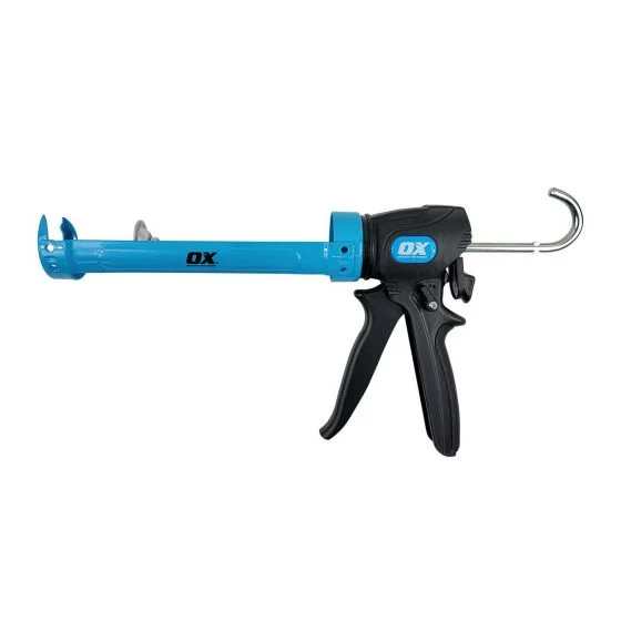 OX Pro 29-Ounce Dual Thrust Caulk Gun | 12:1 & 24:1 Thrust Ratio