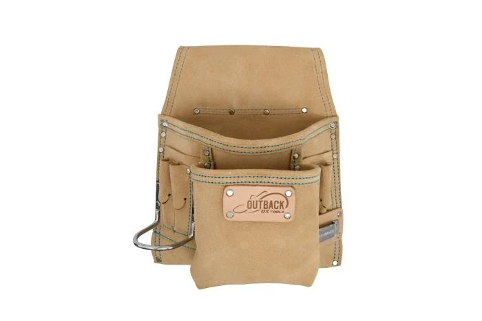 OX Trade Tool/Fastener Pouch - Suede Leather | 10-Pocket