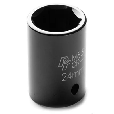 Performance Tool M834 1/2" Dr. 6Pt. Impact Socket 24MM