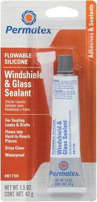 Permatex Flowable Silicone Windshield and Glass Sealer 1.5 oz (81730)