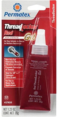 Permatex High Strength Threadlocker Red Gel 1.23 fl oz (27835)