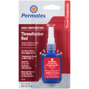 Permatex High Temperature Threadlocker Red with Advanced Locking Formula (27200)