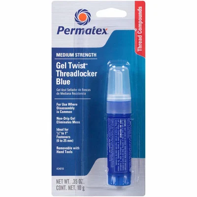 Permatex Medium Strength Blue Threadlocker Gel Twist Applicator 10g (24010)