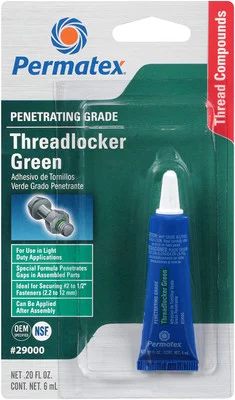 Permatex Penetrating Grade Threadlocker Green Fast-Acting Formula (29000)