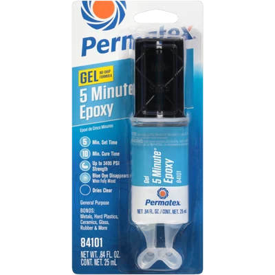 Permatex Permapoxy 5-Minute General Purpose Epoxy Gel 0.84 oz (84101)