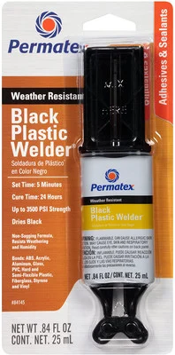 Permatex PermaPoxy Black Plastic Weld Structural Adhesive 0.84 fl oz (84145)