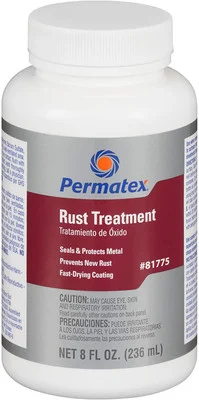 Permatex Rust Treatment Seals Protects Metal Surfaces 8 oz (80025)