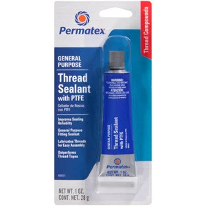 Permatex Thread Sealant with PTFE Resists Pressure and Temperature Extremes (80631)