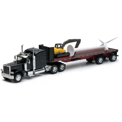 Peterbilt Flatbed Truck with Wind Turbine