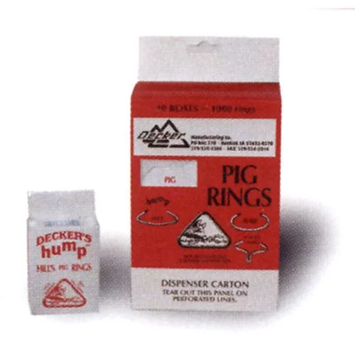 Pig Rings # 1 Decker HUMP™ Hills Rings (100 Per Box)
