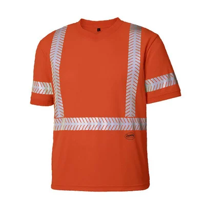 Pioneer Hi Vis Safety T Shirt for Men with Reflective Tape (V1052150U-2XL)