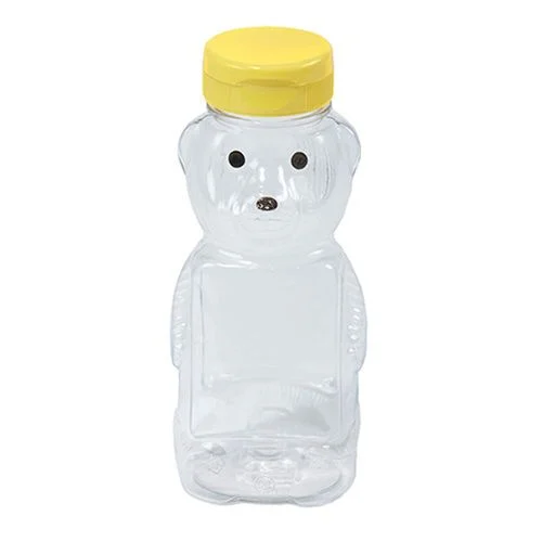Plastic Honey Bear Bottles, 12 Oz., 12 Pack