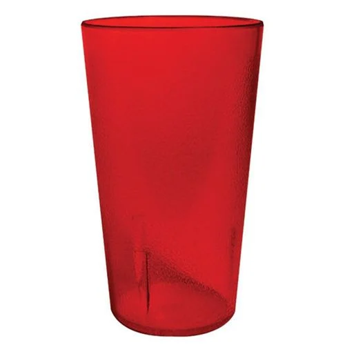 Plastic Stackable Tumblers, Red, 10 Oz., 12 Count