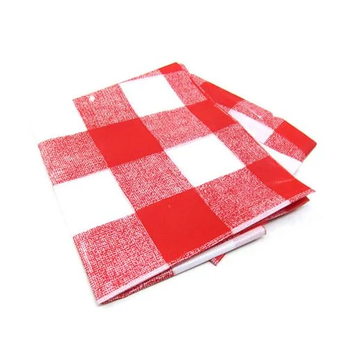 Plastic Tablecloth, 63 inches x 63 inches