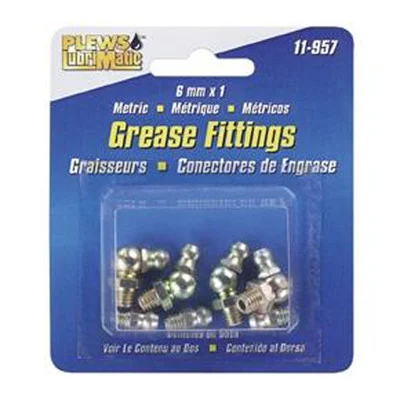 Plews 11-957 Metric Grease Fitting Assortment, 8 Piece