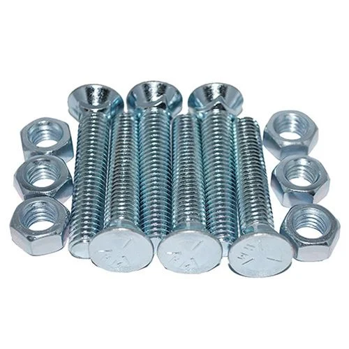 Plow Nut and Bolts, 7/16 x 2-1/2 In., 6 Per Bag