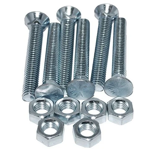 Plow Nut and Bolts, 7/16 x 3 In., 6 Per Bag