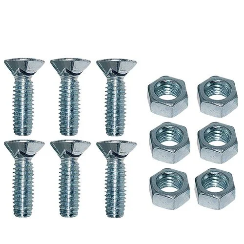 Plow Nuts and Bolts, 7/16 x 1-1/2 In., 6 Per Bag