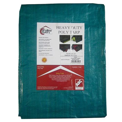 Poly Tarp, Brown / Green, 10 x 12