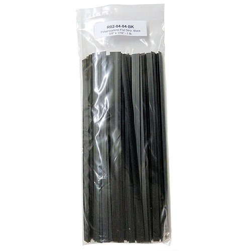 Polypropylene Plastic Flat Sticks Black 1 LB