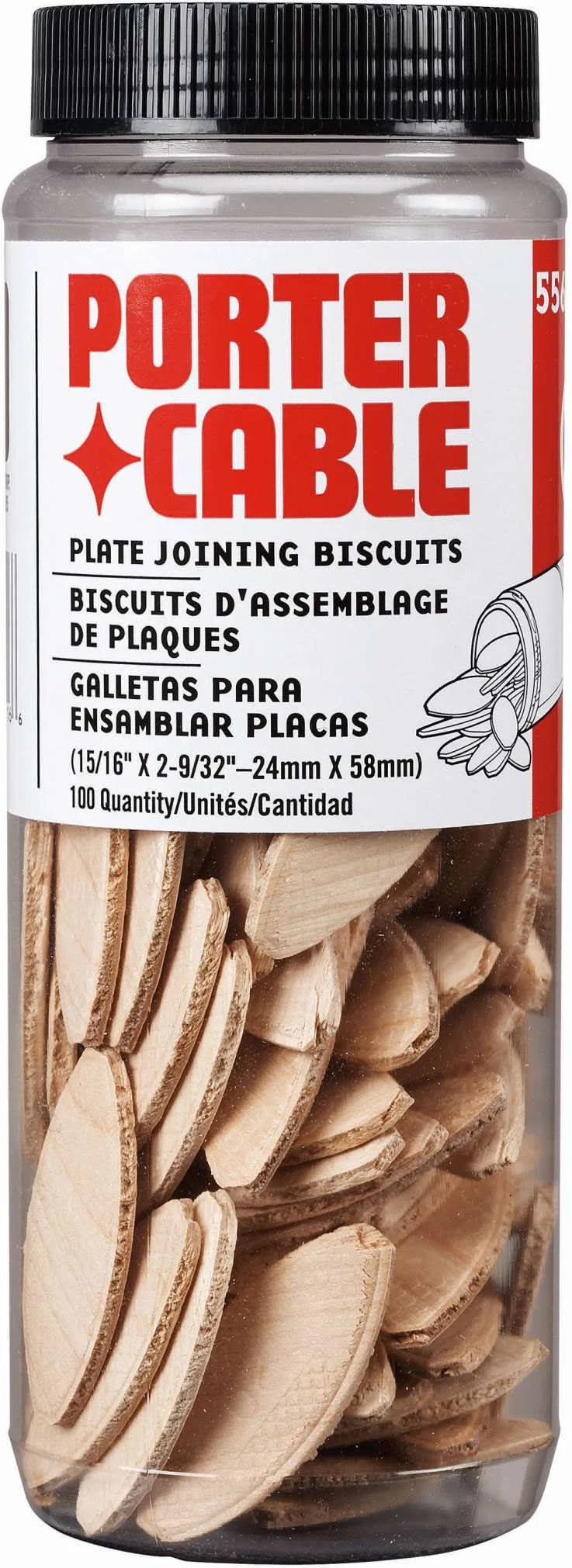 Porter Cable 5562 Tube Of Plate Joining Biscuits "20"