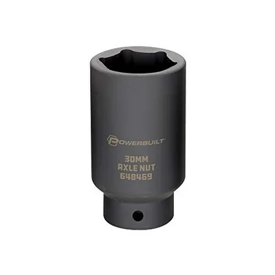 Powerbuilt 1/2" Drive 30mm Axle Nut Socket (648469)