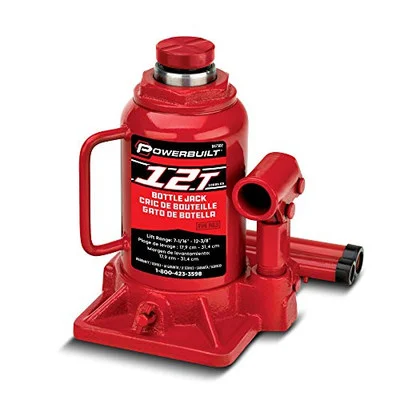 Powerbuilt 12-Ton Shorty Bottle Jack 24000-lb Capacity (647502)