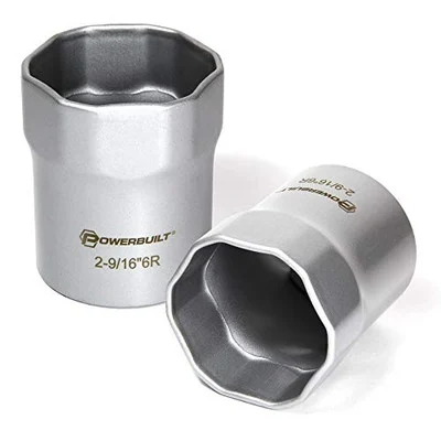 Powerbuilt 2-9/16-in 6-Point Wheel Bearing Lock Nut Socket (647067)