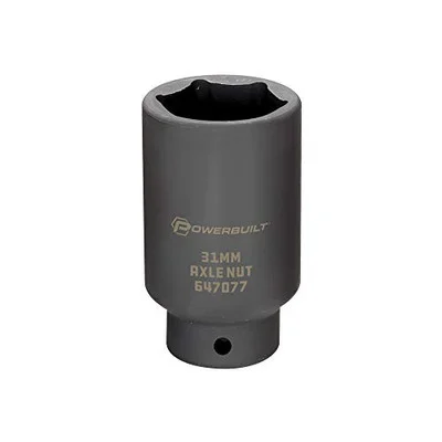 Powerbuilt 31mm Axle Nut Socket 1/2" Drive (647077)