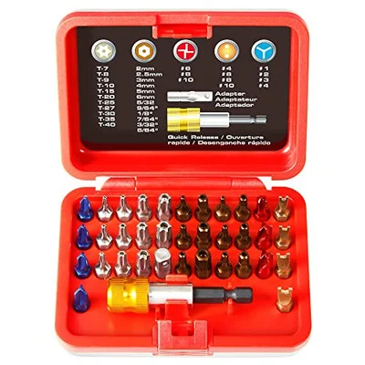 Powerbuilt 36-Piece Color Coded Security Bit Set (240378)