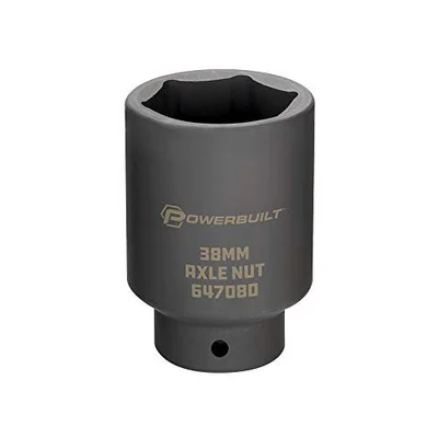 Powerbuilt 38mm Axle Nut Socket 1/2" Drive (647080)