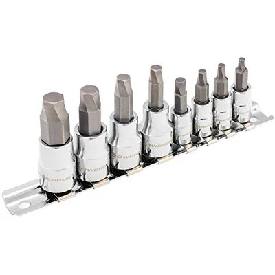 Powerbuilt 8-Piece Zeon Metric Hex Bit Socket Set (240094)