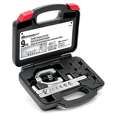 Powerbuilt 9-Piece Double Flaring Tool Set (648610)