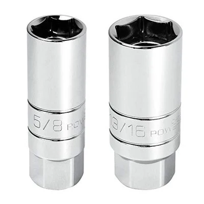 Powerbuilt Magnetic Spark Plug Socket 2-pc Silver (641870)