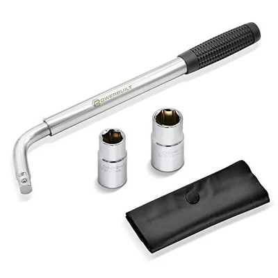 Powerbuilt Sliding Extending Lug Wrench with Double-Side Lug Nut Sockets (641184) | JB Tools
