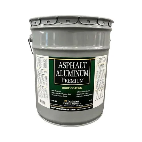 Premium Aluminum Asphalt Roof Coating, 5 Gallon