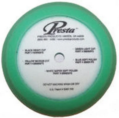 Presta Products 9" Foam Polishing Pad Light Green Auto Scratch Remover (890137)