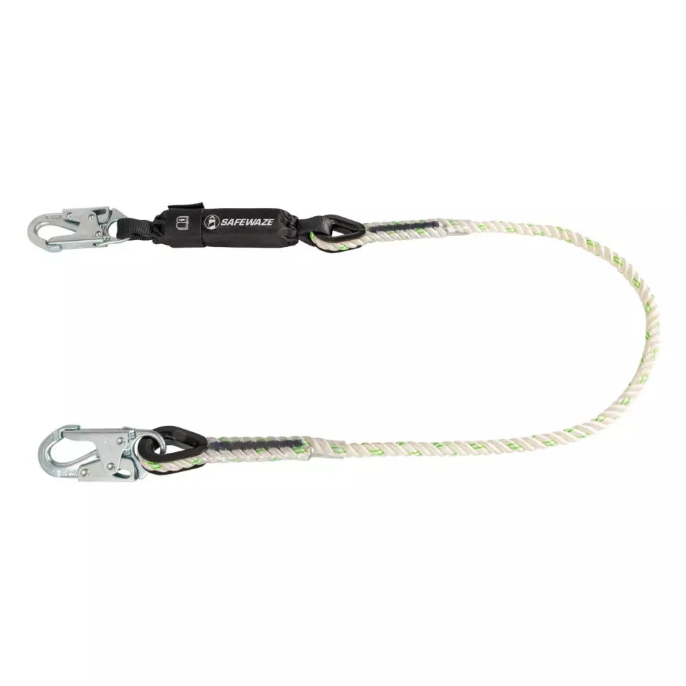 PRO 6′ Rope Energy Absorbing Lanyard: Snap Hook