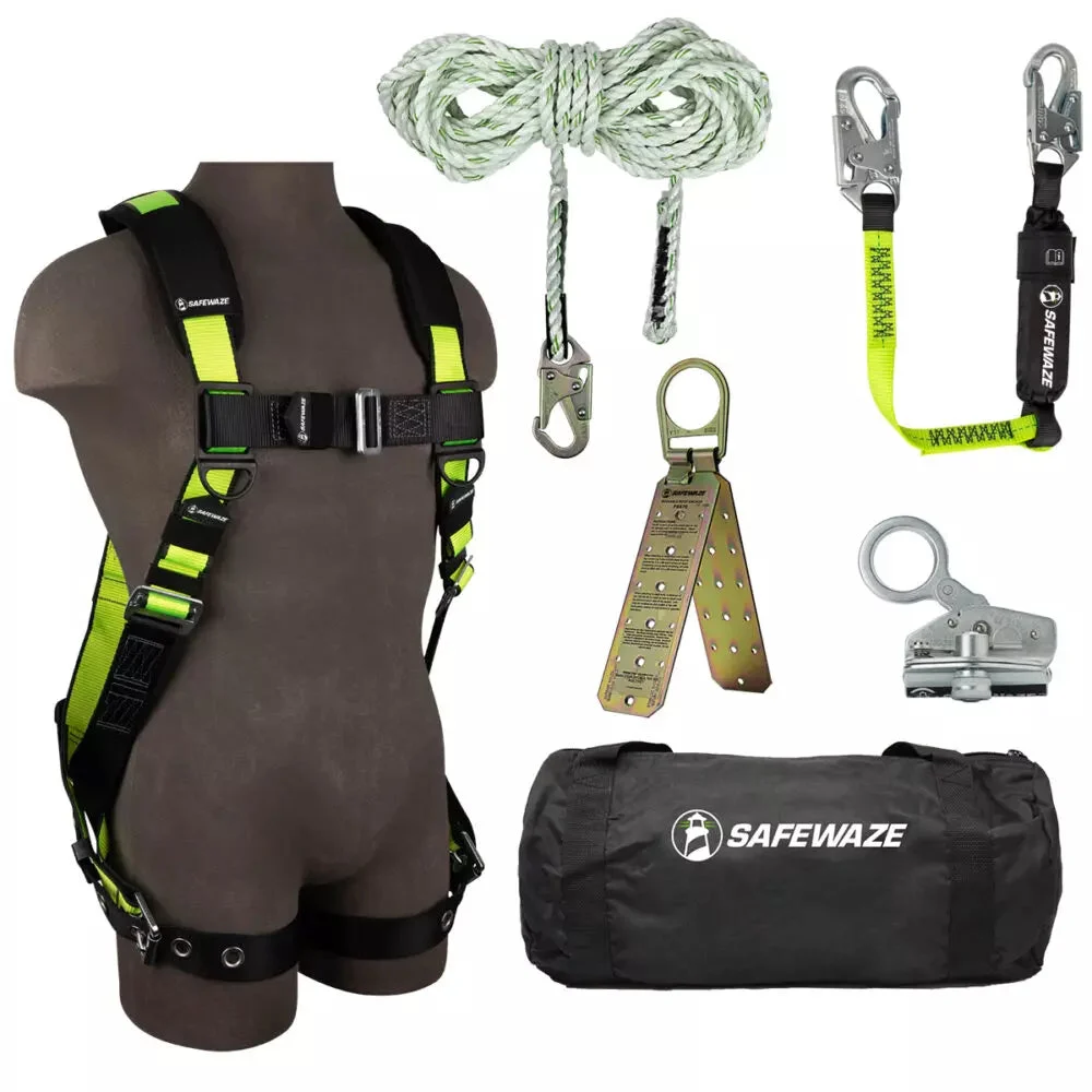 PRO Bag Roof Kit: FS185 Harness, FS700-50 VLL, FS1118-DC Grab, FS560-3 Lanyard, FS870 Anchor, FS8150 Bag