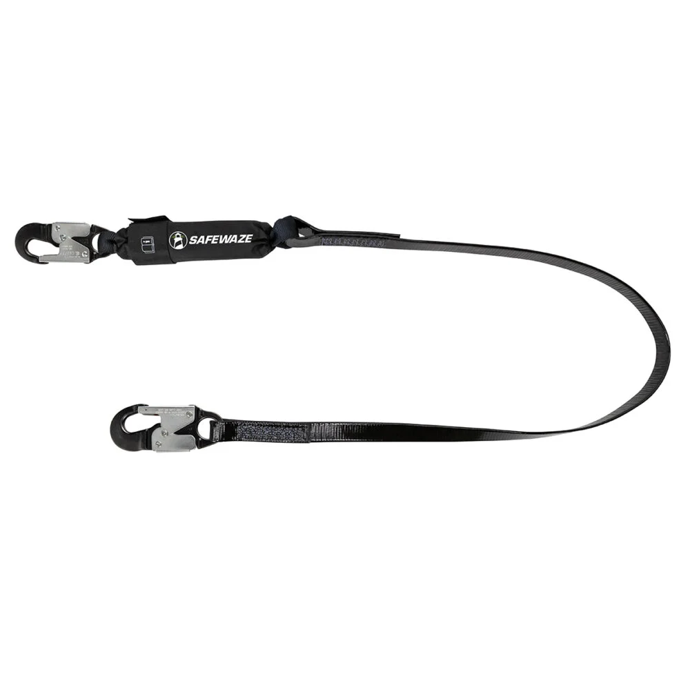 PRO-Shield 6′ Energy Absorbing Lanyard: Alu Snap Hook