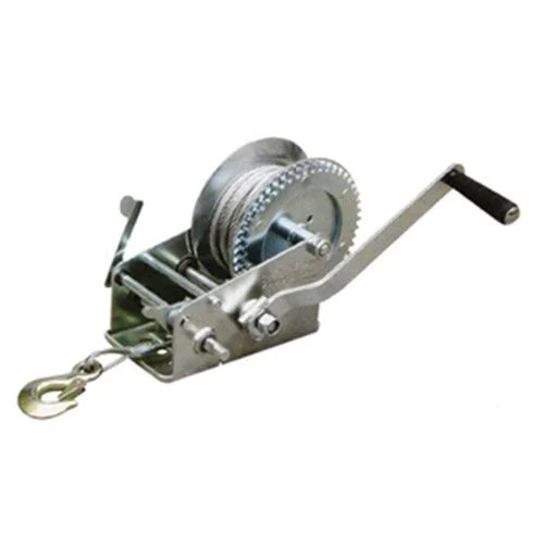 Pulling Winch with Steel Cable And Hook, 1800 Lb.