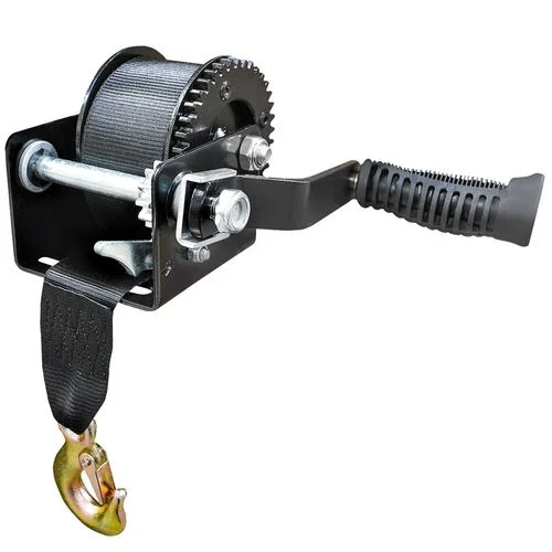 Pulling Winch with Strap and Hook, 800 Lb. Capacity
