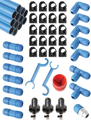 RapidAir F28070 3/4 In Fastpipe 90 Ft Compressed Air Piping System Master Kit
