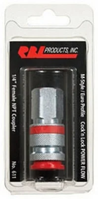 RBL Products Pneumatic Coupler 1/4" Female NPT For HVLP Spray Guns (611)